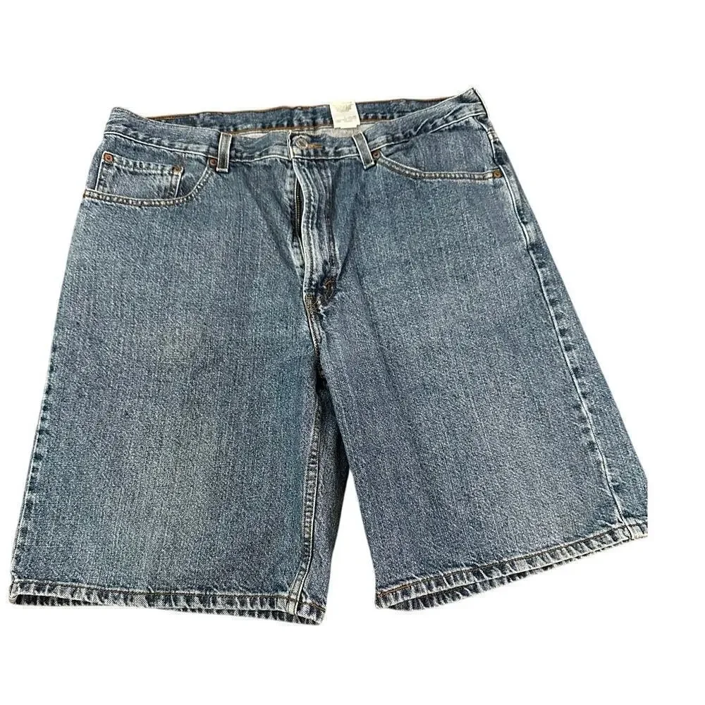 Vintage Levi's 550 Men’s Denim Relaxed Baggy Jean Shorts Size 38 Jorts 200s y2k